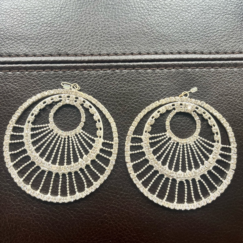 Elegant Silver Hoop Earrings